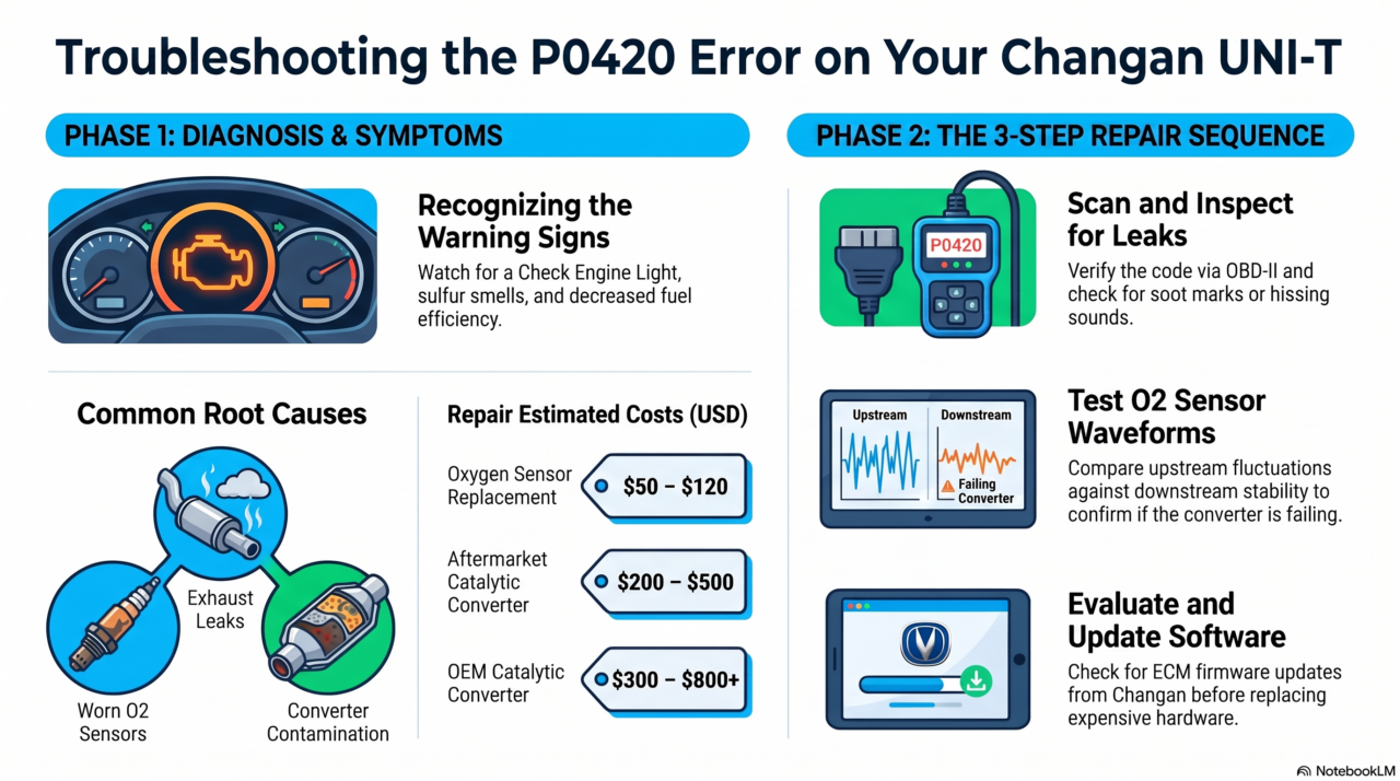 Changan UNI-T P0420 Error