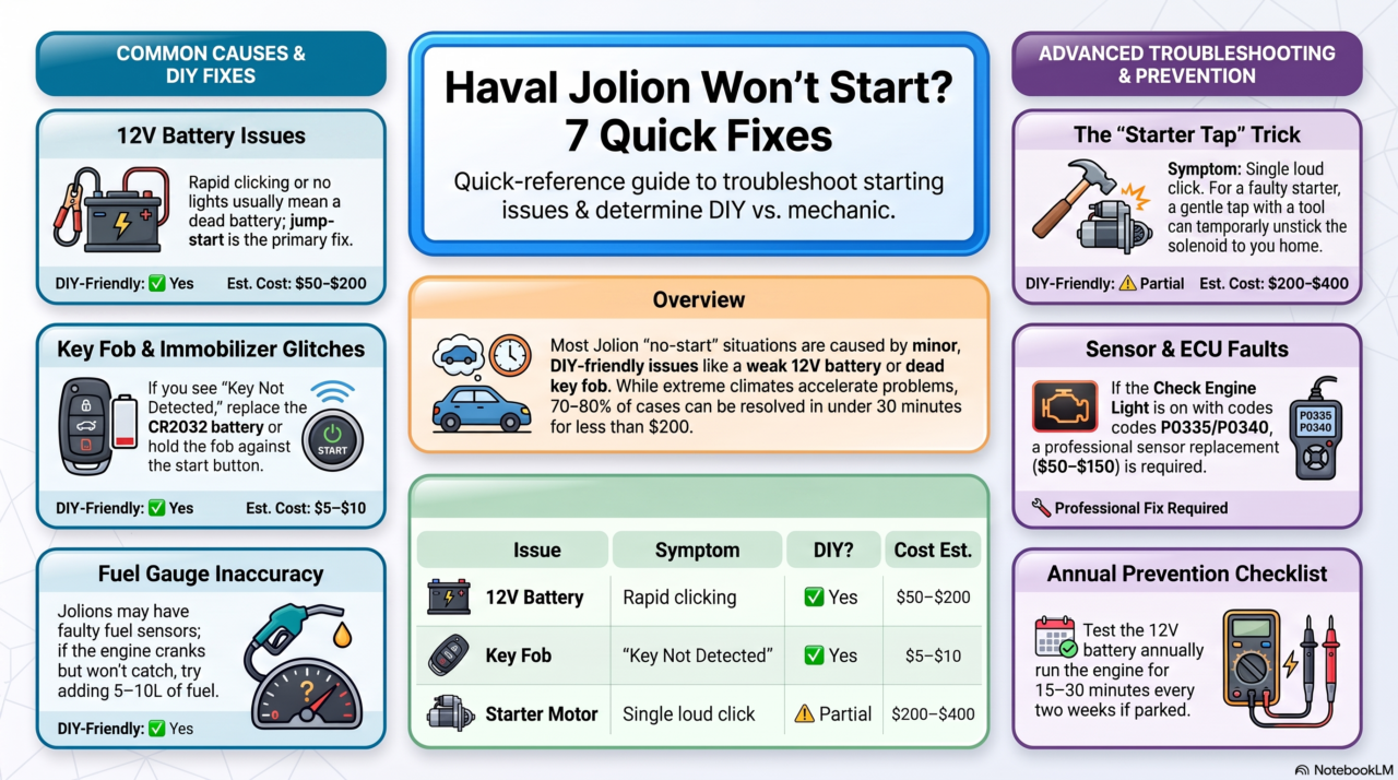 Haval Jolion won't start