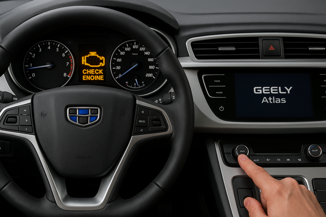 Check Engine на Geely Atlas