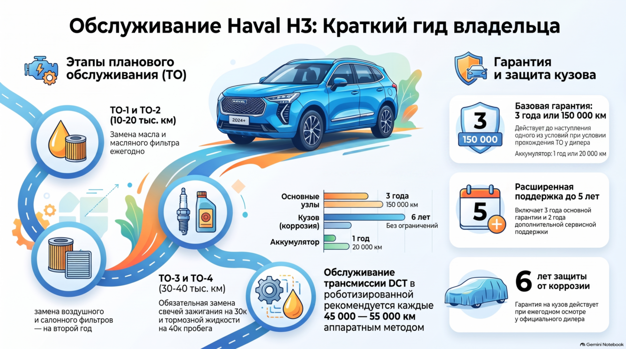 Регламент технического обслуживания Haval H3