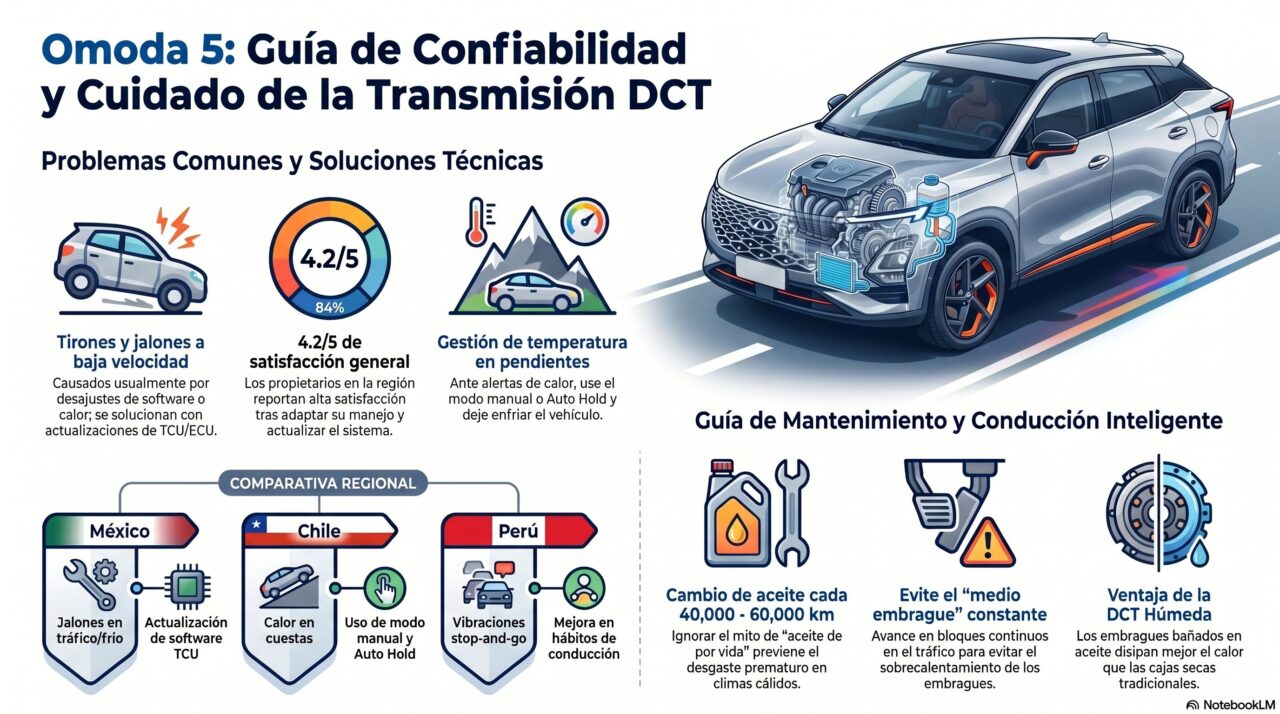 Transmision 7DCT humeda de Omoda 5