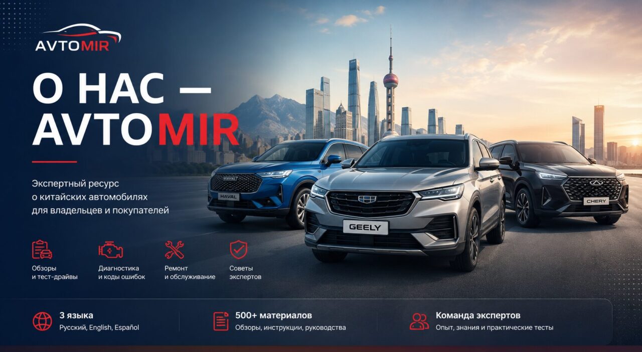 О нас — AvtoMir. Экспертный ресурс о китайских автомобилях