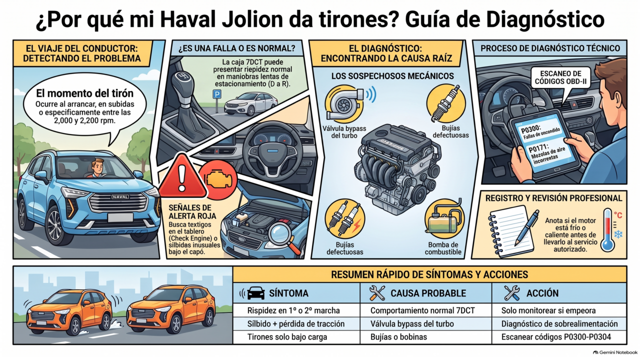 Haval Jolion Da Tirones al Acelerar